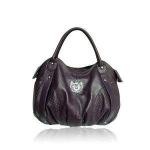 LYDC Real Leather Handbag with Pattern