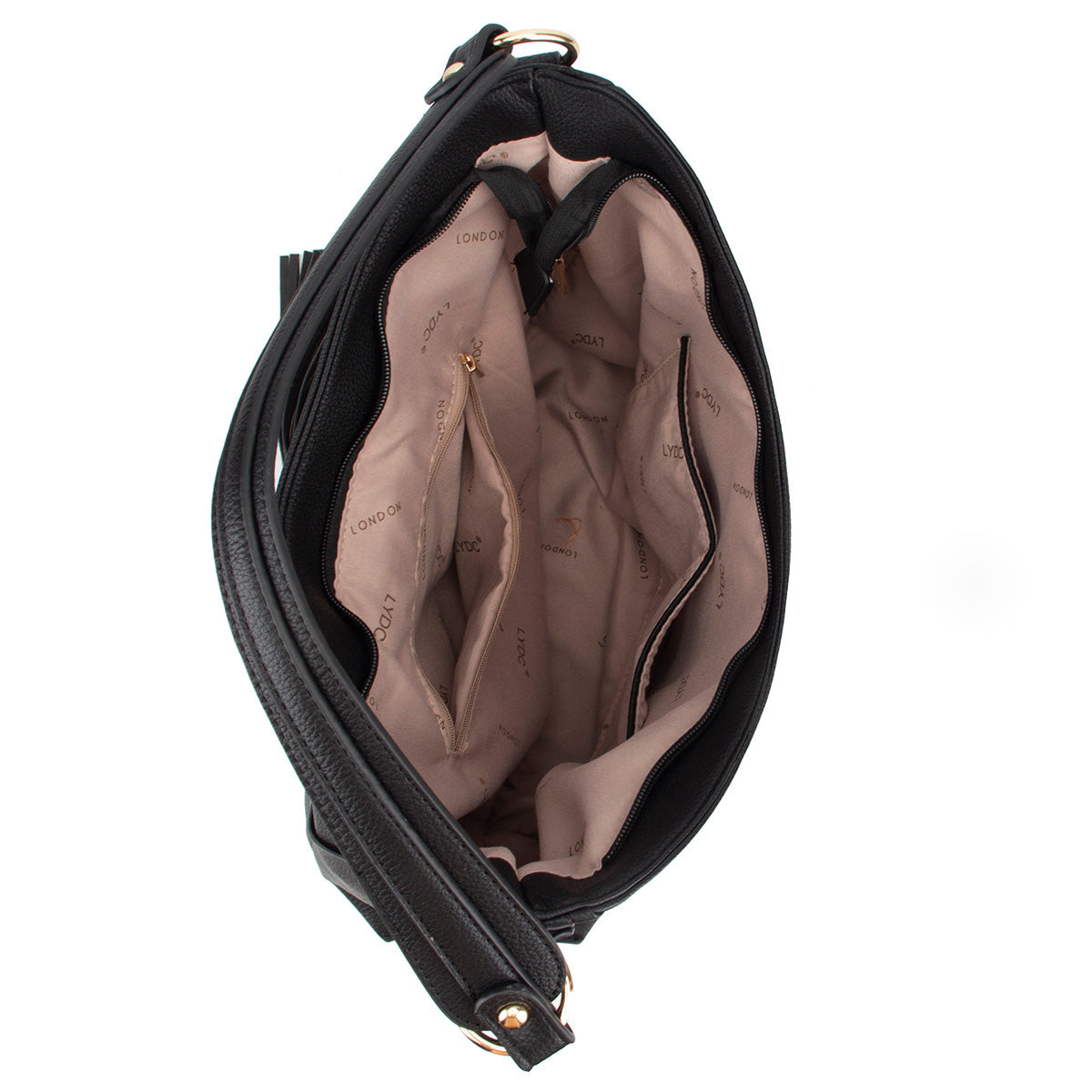 LYDC Medium Shoulder / Tote Handbag with Flap & Zipper Closing