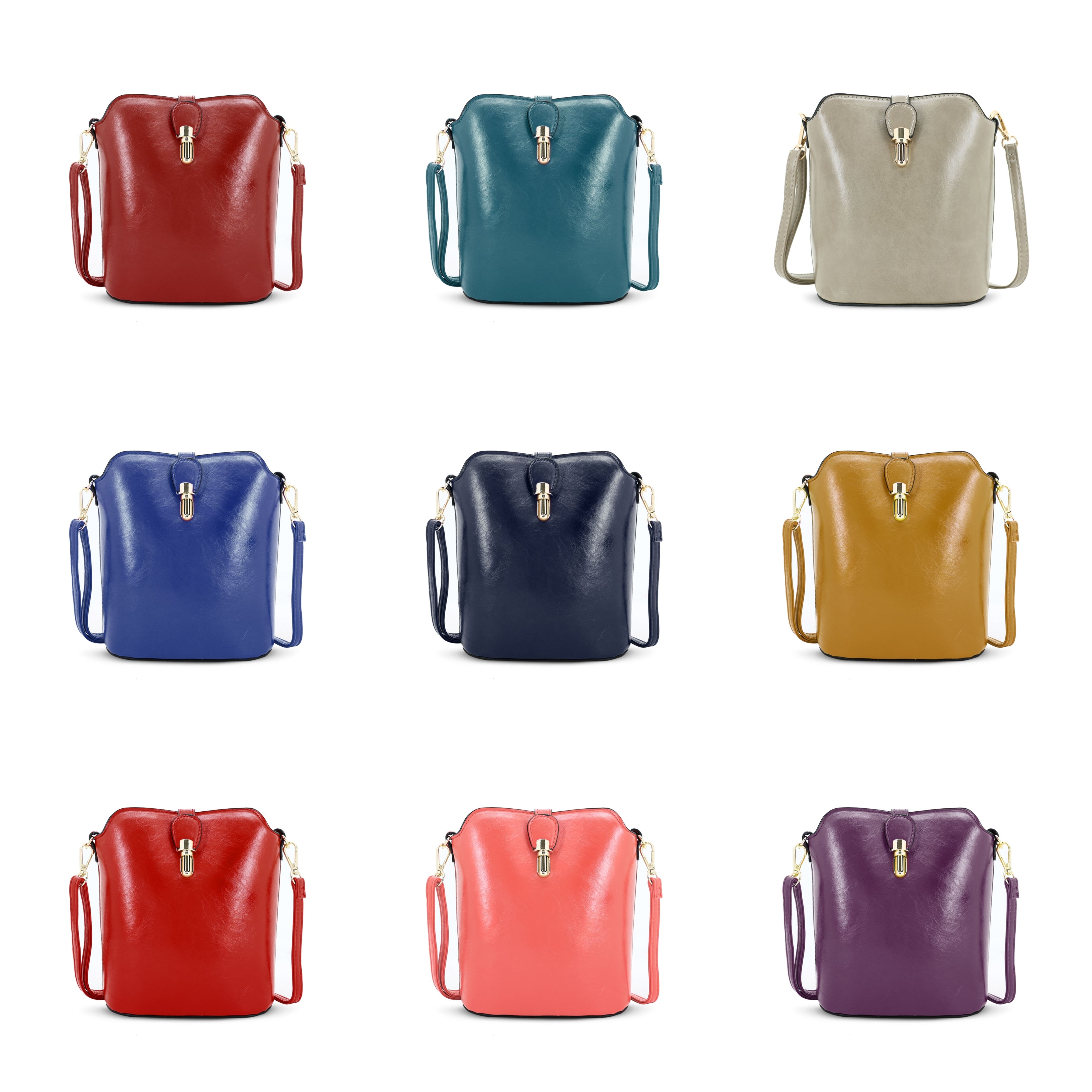 LYDC Crossbody Colourful Bucket Bag